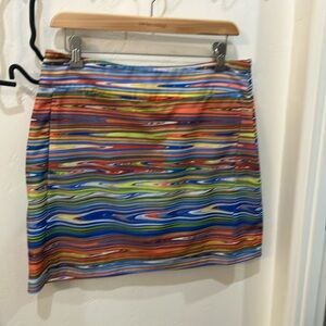 EUC EP Sport side zip skirt with side pockets and one button pocket in back